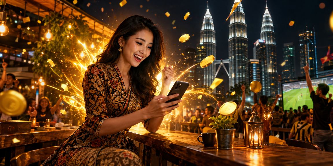 Paparan kasino mudah alih dengan corak batik di Kuala Lumpur